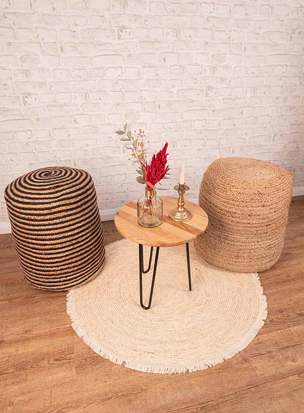 Teppich ‘Hebron‘ Hell 100cm ø – Bild 4