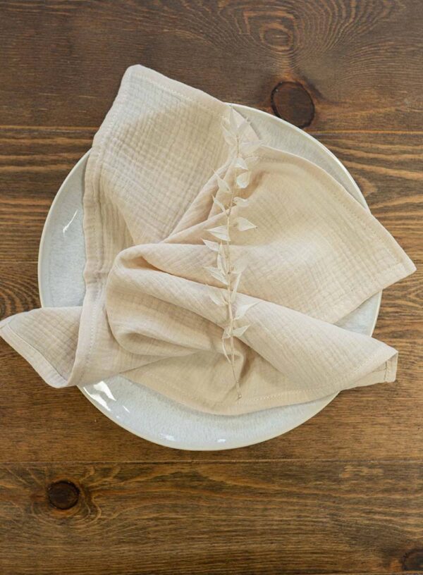 Baumwollserviette ‘Almond Beige‘