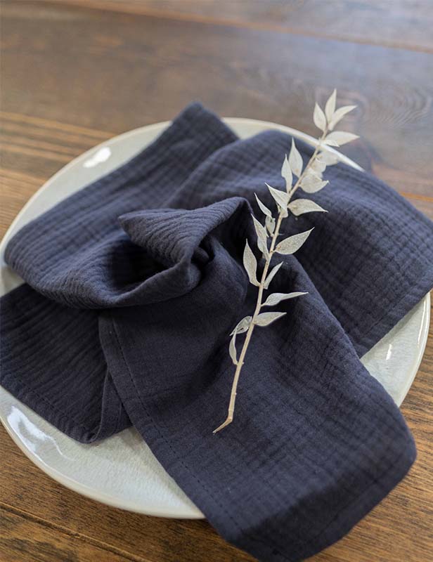 Baumwollserviette ‘Assassin Blue‘ – Bild 2