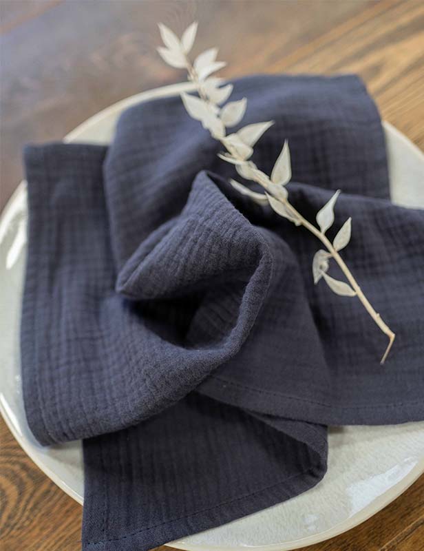 Baumwollserviette ‘Assassin Blue‘ – Bild 3