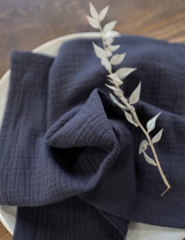 Baumwollserviette ‘Assassin Blue‘ – Bild 4