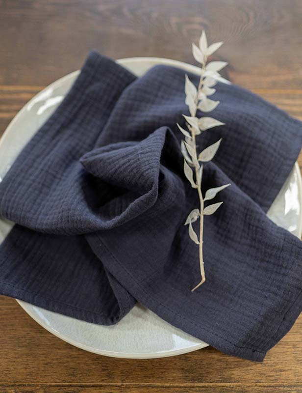 Baumwollserviette ‘Assassin Blue‘ – Bild 5