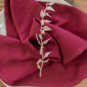 Baumwollserviette ‘Red Wine Bordeaux‘ – Bild 5